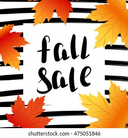 fall sale poster