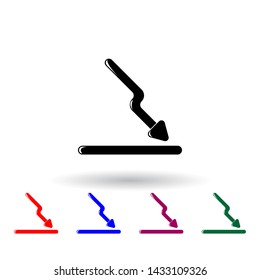 fall schedule multi color icon. Elements of finance set. Simple icon for websites, web design, mobile app, info graphics