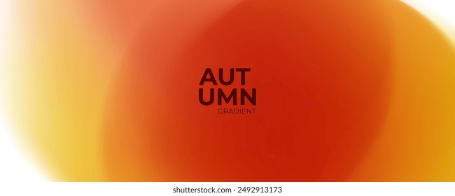 Fall season colors. Defocused bright colored abstract background. Blurred vibrant colors for Autumn theme creative graphic design. Vector illustration.