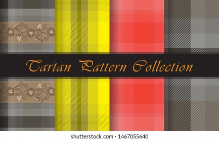 Fall Season Tartan Orange, Black and Red Theme