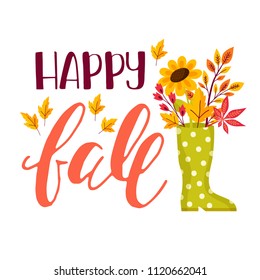 Fall set. Leaves composition.Banners of autumn season. Hand drawn leaves.