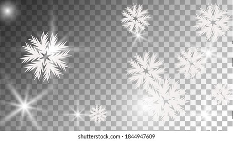 Fall Snowflake. Frosty Wallpaper. Light Decoration. Rainbow Frosty Backdrop.  Falling Flake. White Frosty Wallpaper. Blue Frost Background. Freeze Template. Beautiful Graphic.