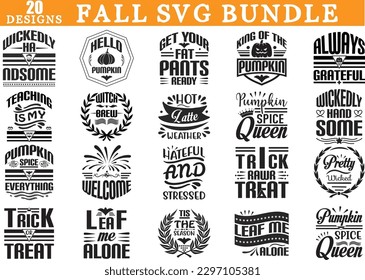 paquete svg otoño, diseño svg otoño