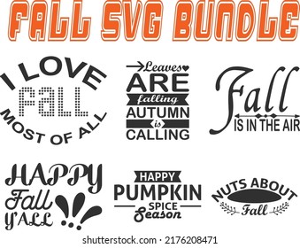 Fall Svg Bundle.Fall T-shirt Design Svg Bundle.