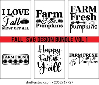 Paquete de diseño de otoño Svg Vol 1,Diseño de conjunto de otoño,Svg de paquete de calabaza,Signo de caída, Svg de otoño, Svg de acción de gracias, Svg archivos para cricut, archivo de corte,Svg de paquete de otoño