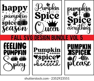 Fall Svg Design Bundle Vol 5,Fall Bundle Design,Fall Sign, Autumn Svg, Thanksgiving Svg,Svg files for cricut, Cut File,Autumn Bundle Svg,Pumpkin Bundle Svg