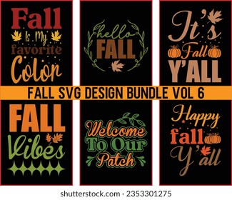 Paquete de diseño de otoño Svg Vol 6,Diseño de conjunto de otoño,Signo de caída, Svg de otoño, Svg de acción de gracias, archivos Svg para cricut, archivo de corte,Svg de paquete de otoño,Svg de paquete de calabaza