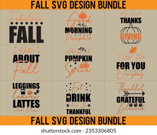 Paquete de diseño de Svg otoño,Diseño de paquete otoño,Signo de caída, Svg otoño, Svg de acción de gracias,Archivos Svg para cricut, Archivo de corte,Svg de paquete otoño,Svg de paquete de calabaza