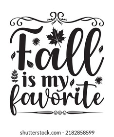 Fall SVG Design Perfect For T shirt And Others