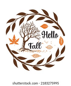 Fall SVG Design Perfect For T-shirt And Others