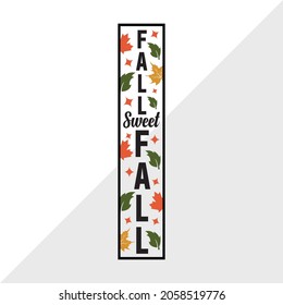 Fall Sweet Fall, Holiday Printable Vector Illustration