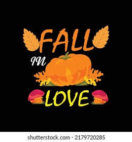 Fall t shirt design vector