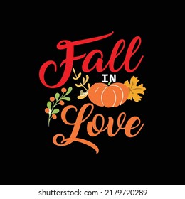 Design-Vektor für Herbst-T-Shirt