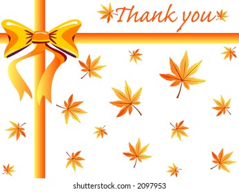 Fall thanks giving card