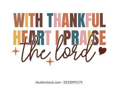 Fall And Thanksgiving, Christian EPS T-shirt Design