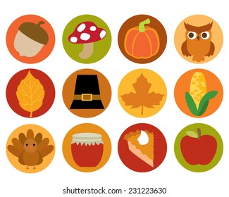 Fall And Thanksgiving Icons