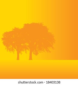 Fall tree background with space for text