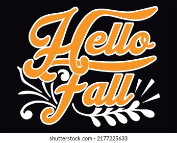 Fall t-shirt design vector file