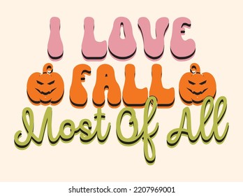 Fall t-shirt design vector file