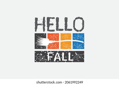Fall T-shirt Design Vector. Good for Clothes, Greeting Card, Poster, and Mug Design.