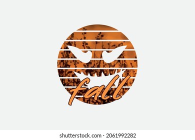 Fall T-shirt Design Vector. Good for Clothes, Greeting Card, Poster, and Mug Design.