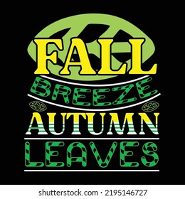 Fall t-shirt design vector template