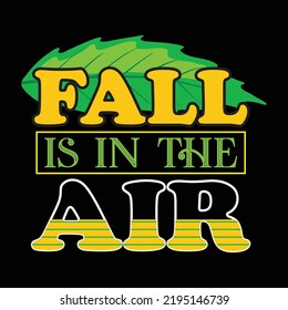 Fall t-shirt design vector template
