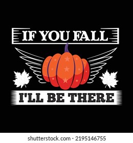 Fall t-shirt design vector template