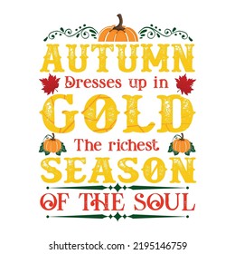 Fall t-shirt design vector template