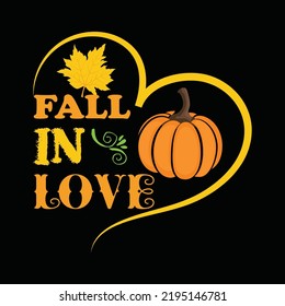 Fall t-shirt design vector template