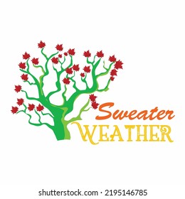 Fall t-shirt design vector template