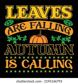 Fall t-shirt design vector template