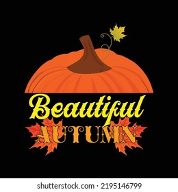Fall t-shirt design vector template