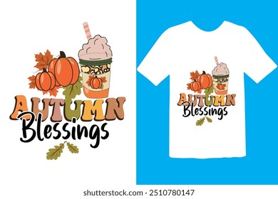 Fall T-Shirt Design,fall, autumn, sublimation T-shirt Design. Ready to print for apparel, poster, and illustration. Modern, simple, lettering. 