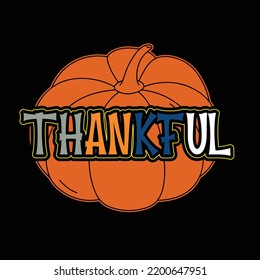 Fall typography and t shirt design