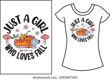 Diseño de camiseta de tipografía de otoño.