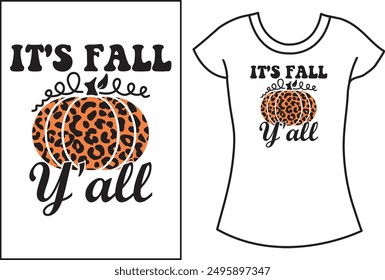 Fall Typography T shirt design.