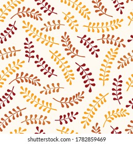 Herbstvektorgrafik, Herbstblattmuster, Thanksgiving-Stimmung