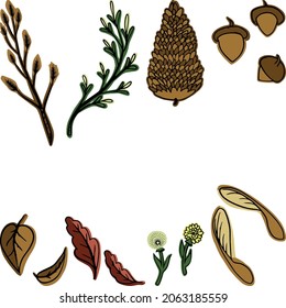 Ilustraciones del vector de caída - color completo