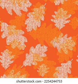 Fall vector Oak leaves, seamless pattern for season Botanical illustrations fabric, decoration, wallpaper and wrapping paper Seamless floral pattern. Watercolor effect. Transparency. Overlay. abstract