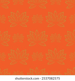 Fall vector seamless pattern for season fabric, decoration, wallpaper and wrapping paper