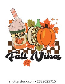 Fall Vibes Sublimation T-Shirt Design