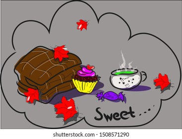 
in the fall I want tea and a warm blanket