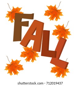 Fall wreath maple leaves, birch or collect Rowan berries, acorn oak or elm and aspen leaf. Vector design for a seasonal autumn greeting card or holiday poster