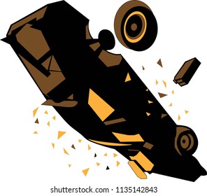 Fallen Auto Machine car vectors