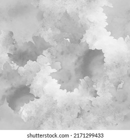 fallen autumn leaves on wet pavement vector seamless pattern