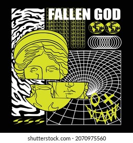 fallen god edgy streetwear fashion design