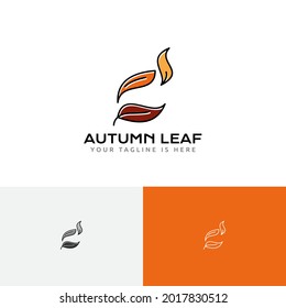 Fallen Leaves Autumn Fall Season Nature Business Logo