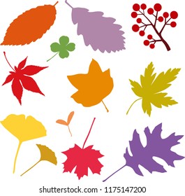 Fallen leaves pattern & textile  design. Seamless pattern with autumn various maple leaves. Vector illustration design source