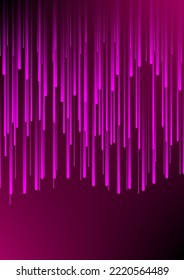 Fallen pink lines on dark pink background. Vector Illustration